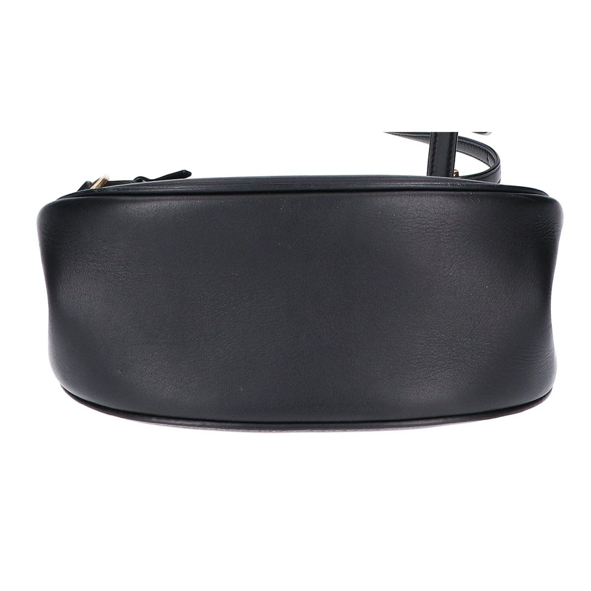 Tory Burch Tory Burch Lee Radziwill Small Saddle Bag Shoulder Black Women's Size ONE SIZE - 5 Thumbnail