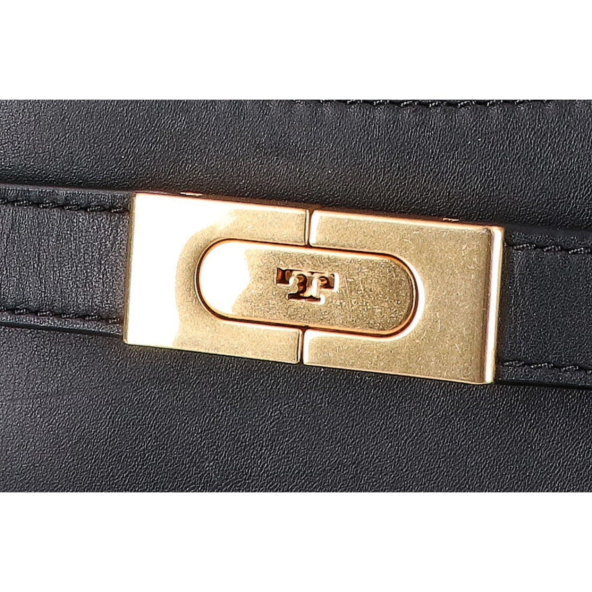Tory Burch Tory Burch Lee Radziwill Small Saddle Bag Shoulder Black Women's Size ONE SIZE - 7 Thumbnail