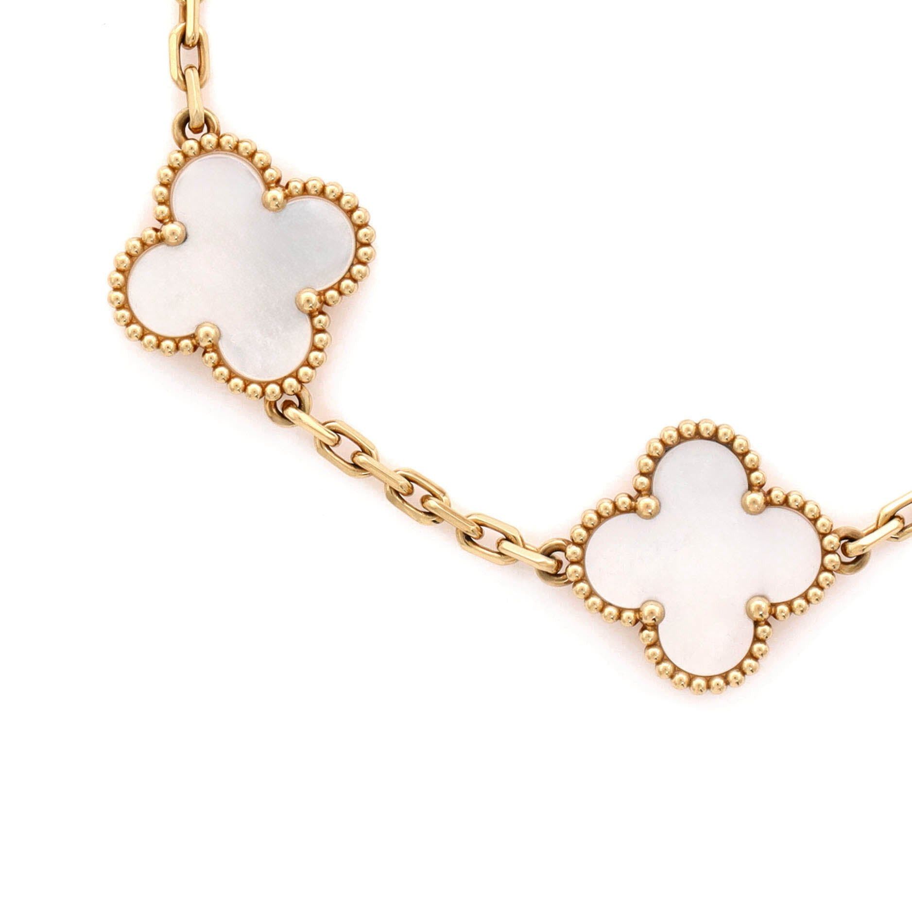 Van Cleef & Arpels Vintage Alhambra 5 Motifs Bracelet Size ONE SIZE - 4 Thumbnail