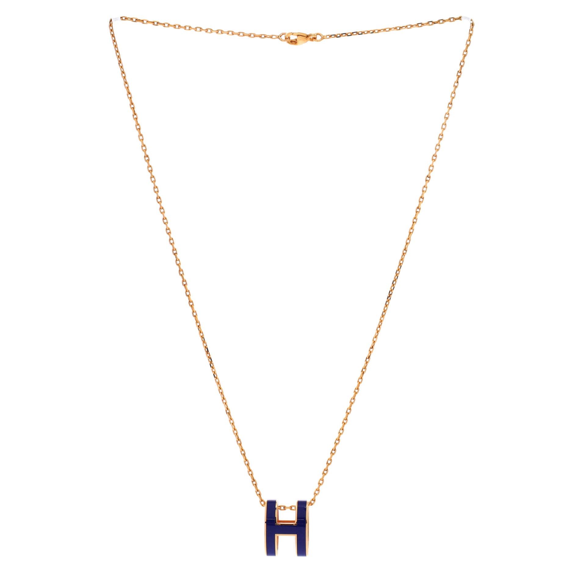 Hermes Pop H Pendant Chain Necklace Size ONE SIZE - 2 Thumbnail