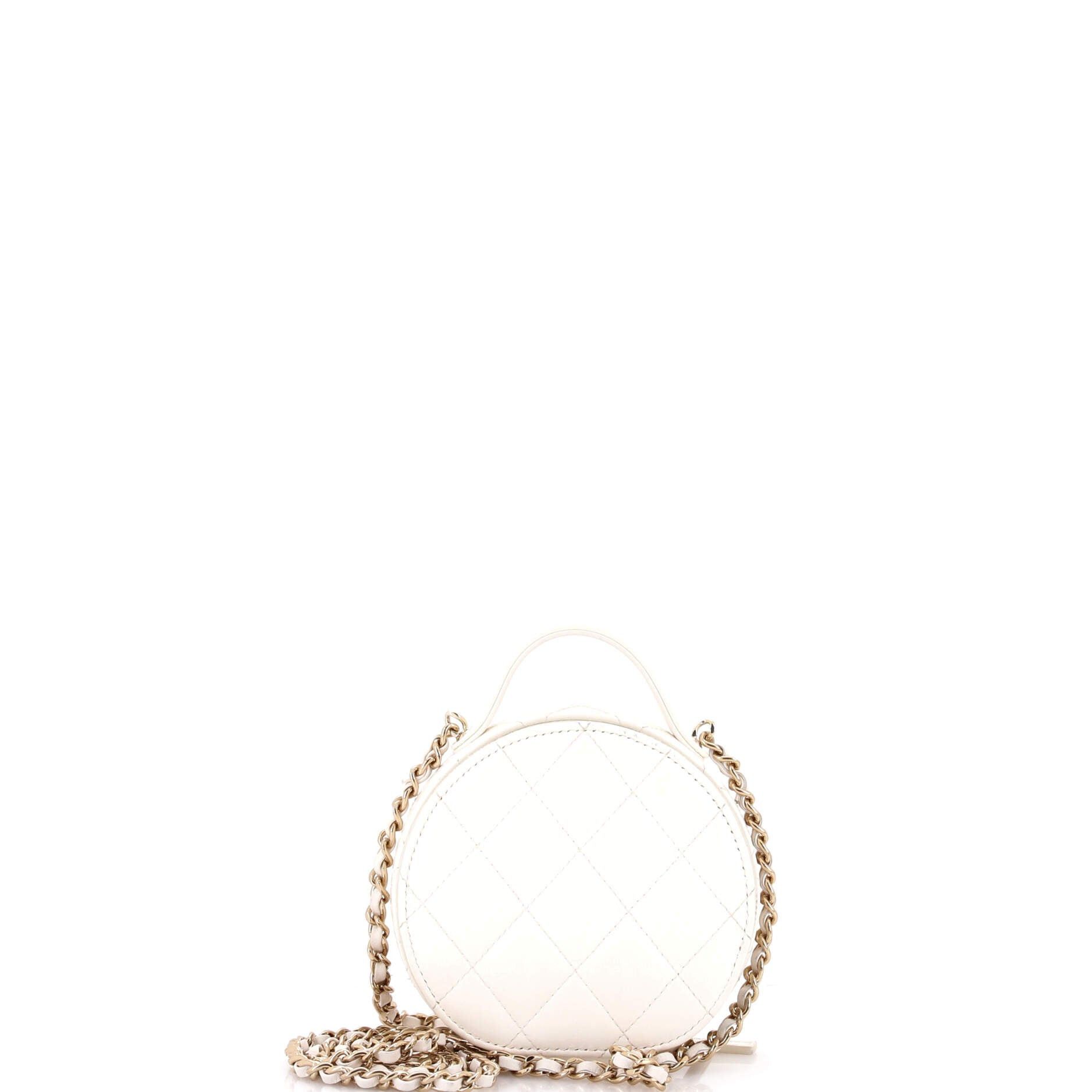 Chanel Handle with Care Round Vanity Case with Chain Size ONE SIZE - 3 Thumbnail