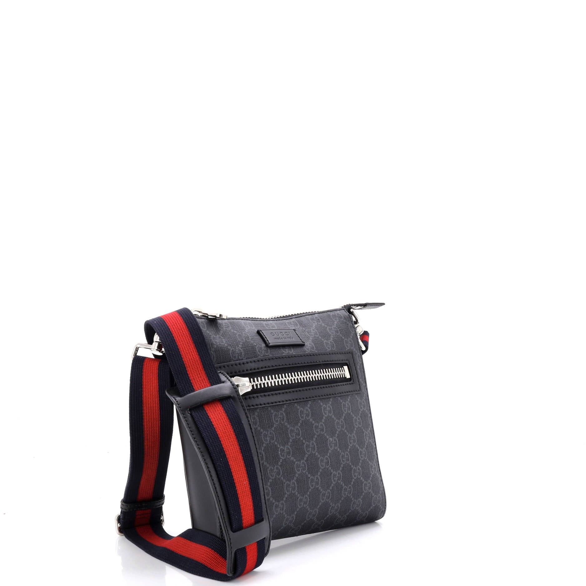 Gucci Web Strap Front Zip Messenger Bag Size ONE SIZE - 2 Thumbnail