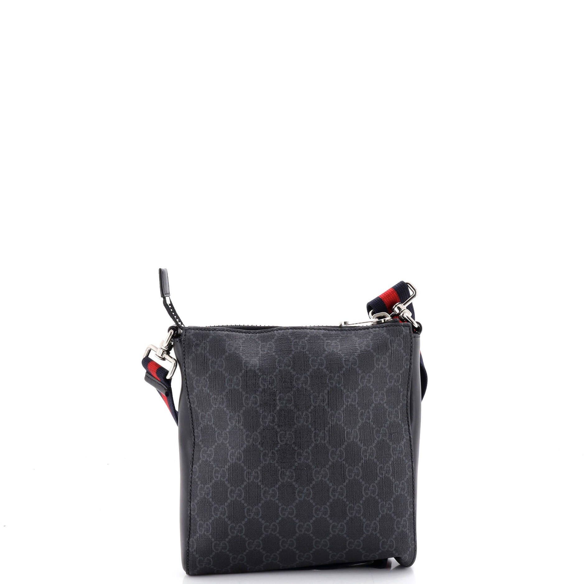 Gucci Web Strap Front Zip Messenger Bag Size ONE SIZE - 3 Thumbnail