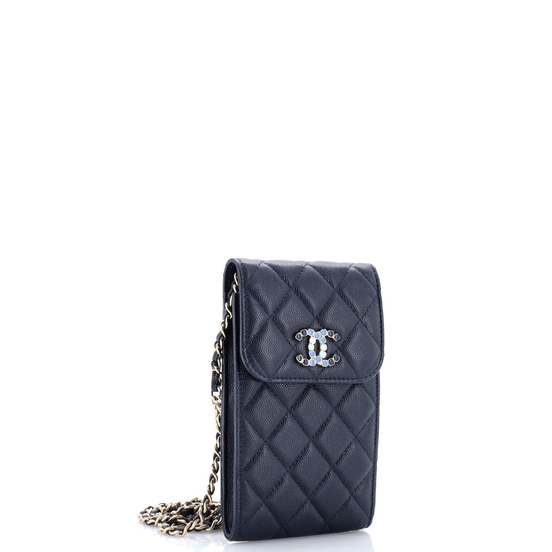 Chanel Crystal CC Flap Phone Holder Crossbody Bag with AirPods Pro Case Size ONE SIZE - 3 Thumbnail