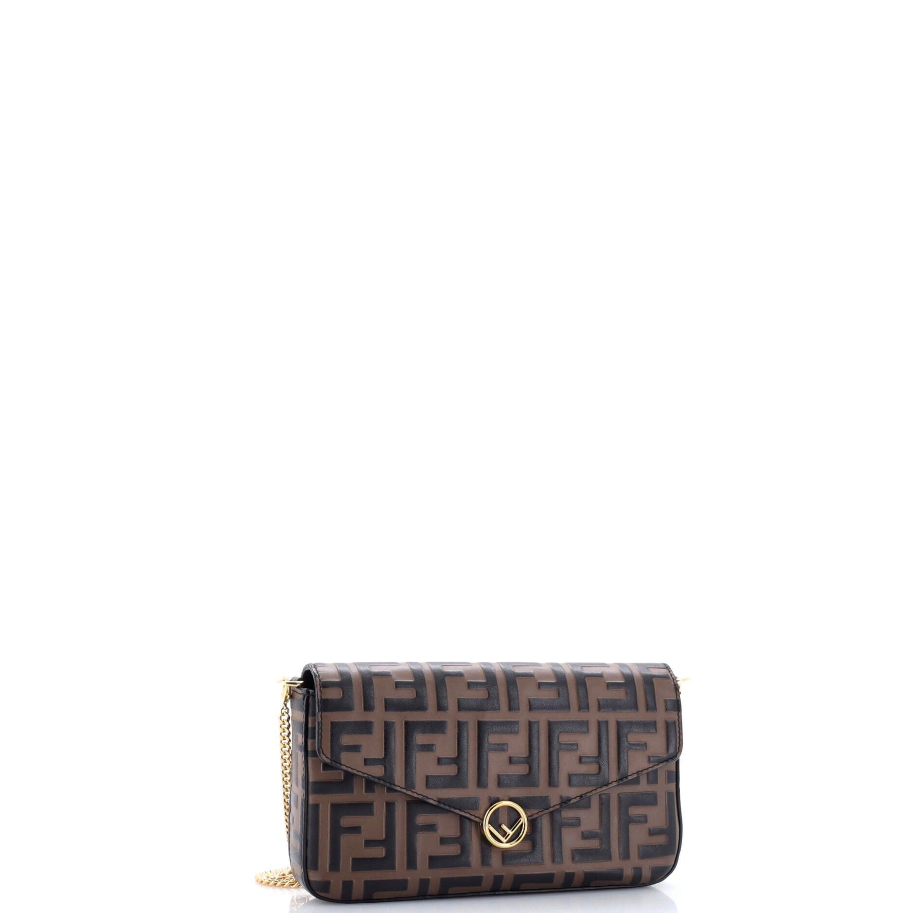 Fendi F is Envelope Clutch on Chain Size ONE SIZE - 3 Thumbnail