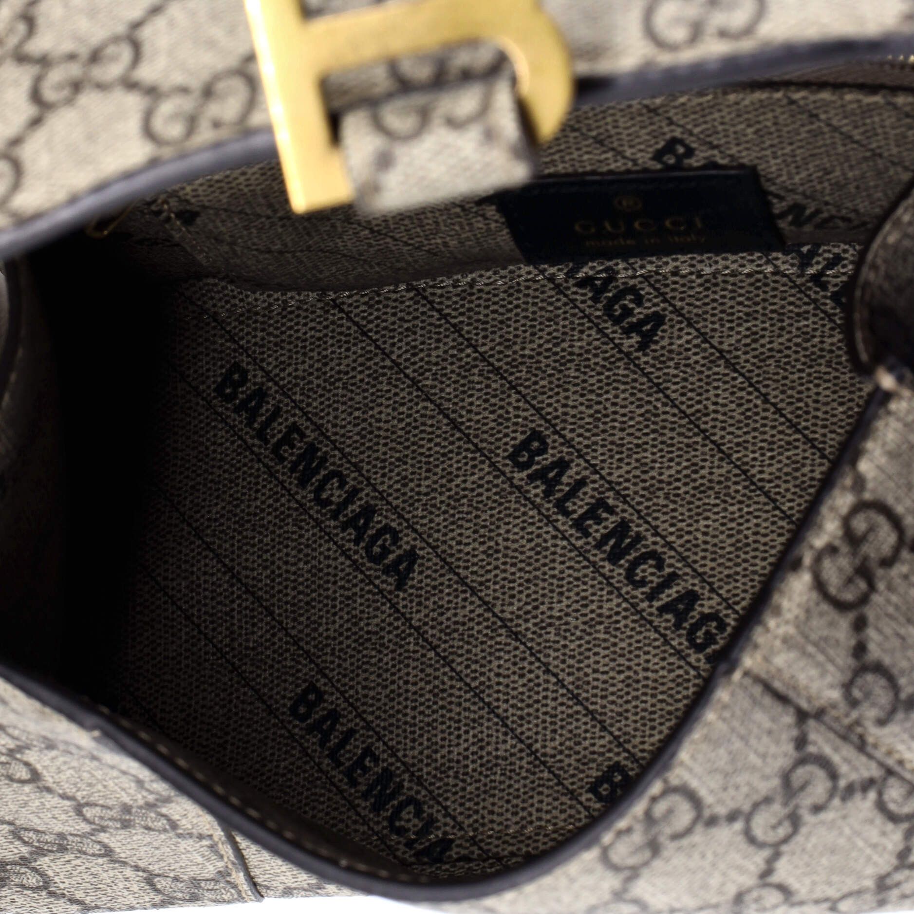 Gucci x Balenciaga The Hacker Project Hourglass Top Handle Bag Size ONE SIZE - 5 Thumbnail
