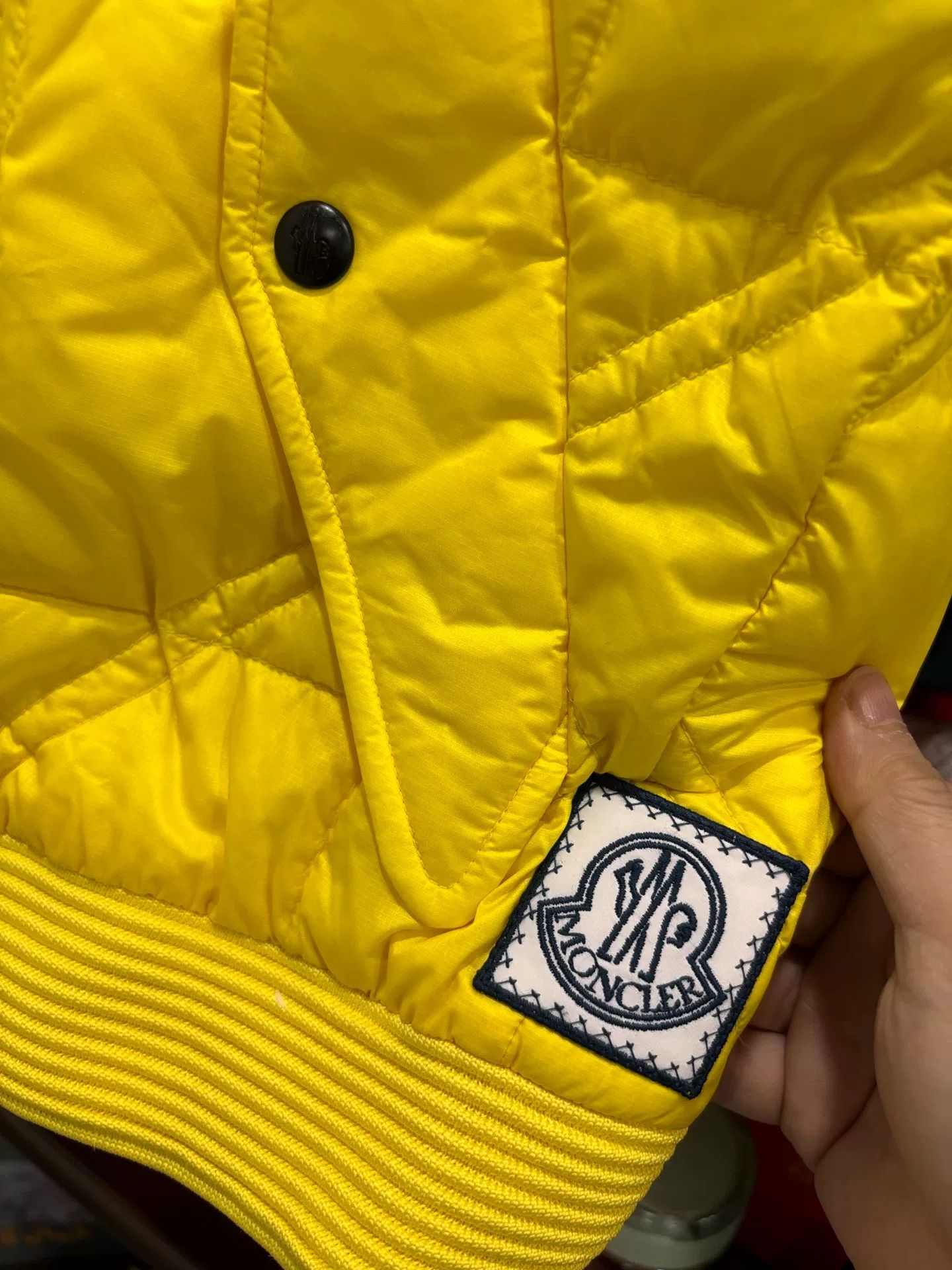 Moncler Moncler TB Collaboration Yellow Down Vest Size US XL / EU 56 / 4 - 3 Thumbnail