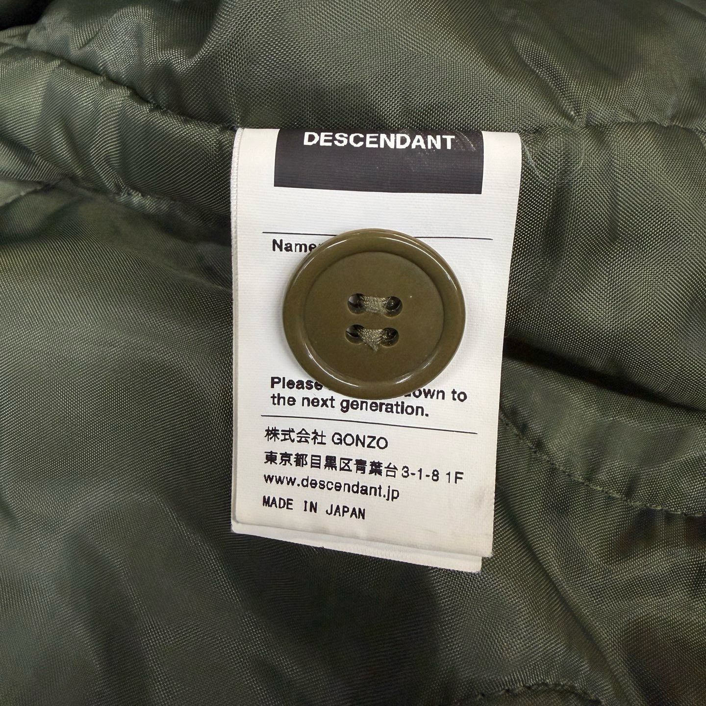 Descendant DESCENDANT Quilted Olive Green Coat Size US L / EU 52-54 / 3 - 5 Thumbnail