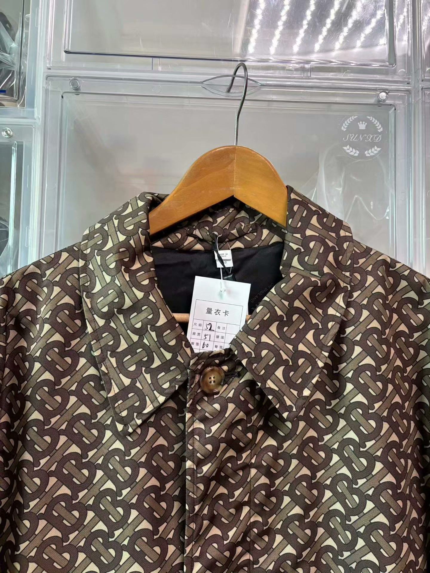 Burberry Burberry Men's Saddle Brown Logo Trench Coat Size US L / EU 52-54 / 3 - 2 Thumbnail