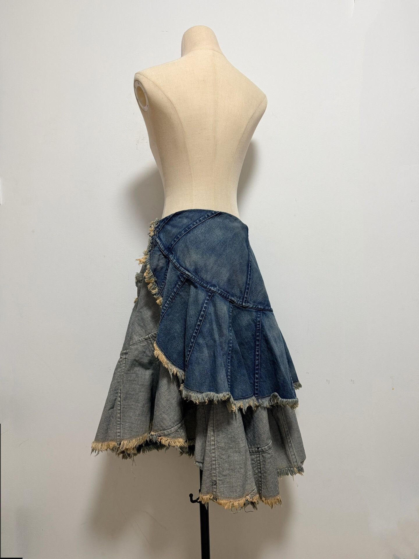 Junya Watanabe Junya Watanabe 2005 Denim Skirt Size 34" / US 12 / IT 48 - 2 Thumbnail