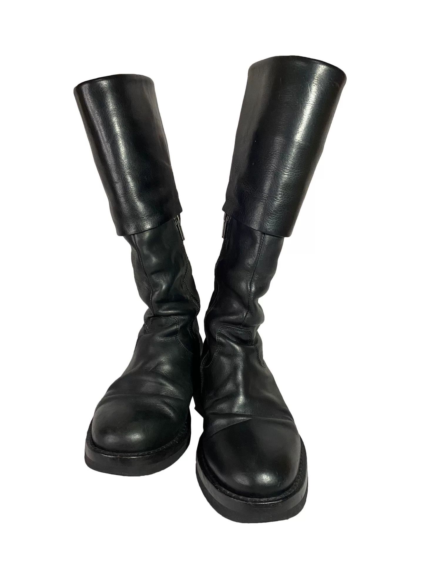 Ann Demeulemeester Ann Demeulemeester Black High Boots Size US 4.5 / IT 34.5 - 5 Thumbnail