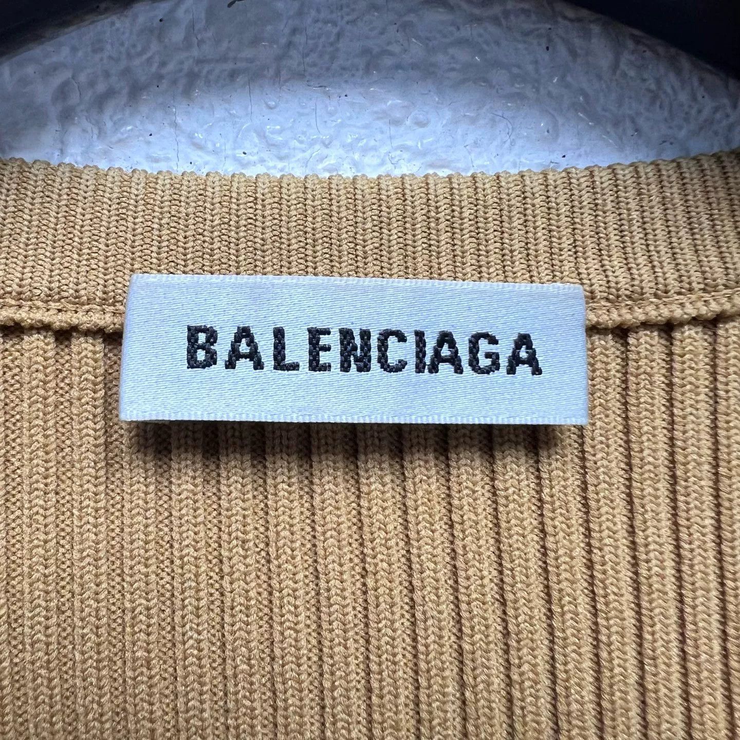 Balenciaga BALENCIAGA Brown Knit Cardigan Size M / US 6-8 / IT 42-44 - 3 Thumbnail