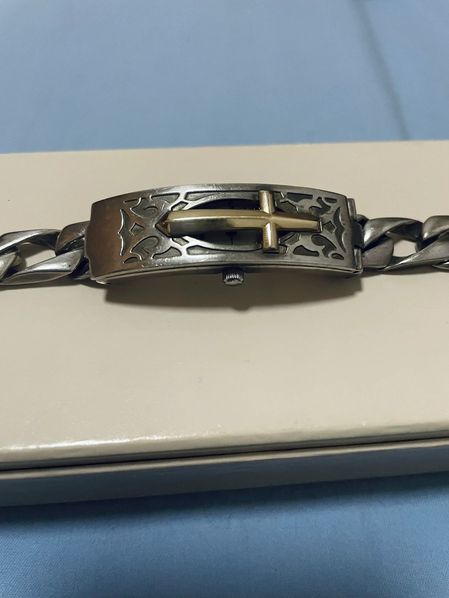 Jean Paul Gaultier Jean Paul Gaultier Silver Cross Bracelet Watch Size ONE SIZE - 6 Thumbnail