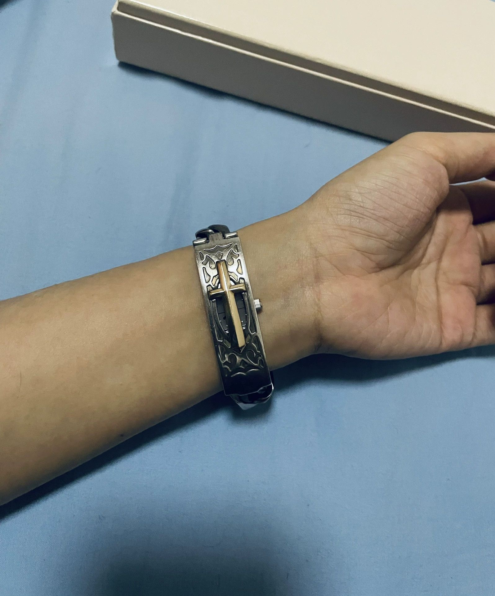 Jean Paul Gaultier Jean Paul Gaultier Silver Cross Bracelet Watch Size ONE SIZE - 4 Thumbnail