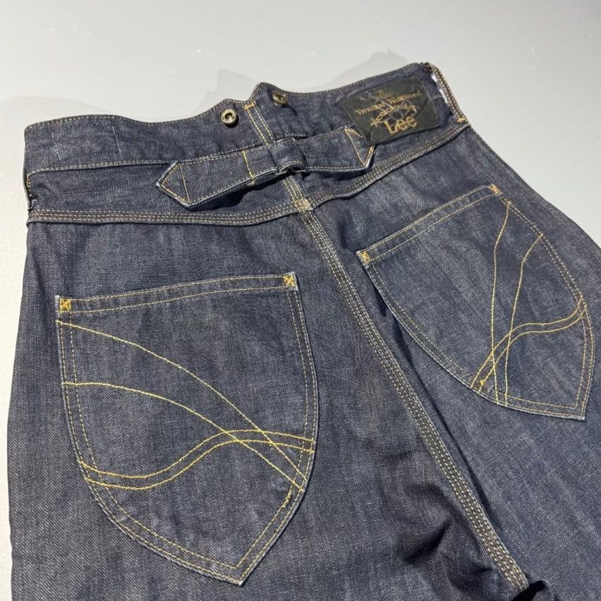 Vivienne Westwood Vivienne Westwood x Lee Curved Raw Denim Jeans Size US 29 - 2 Thumbnail