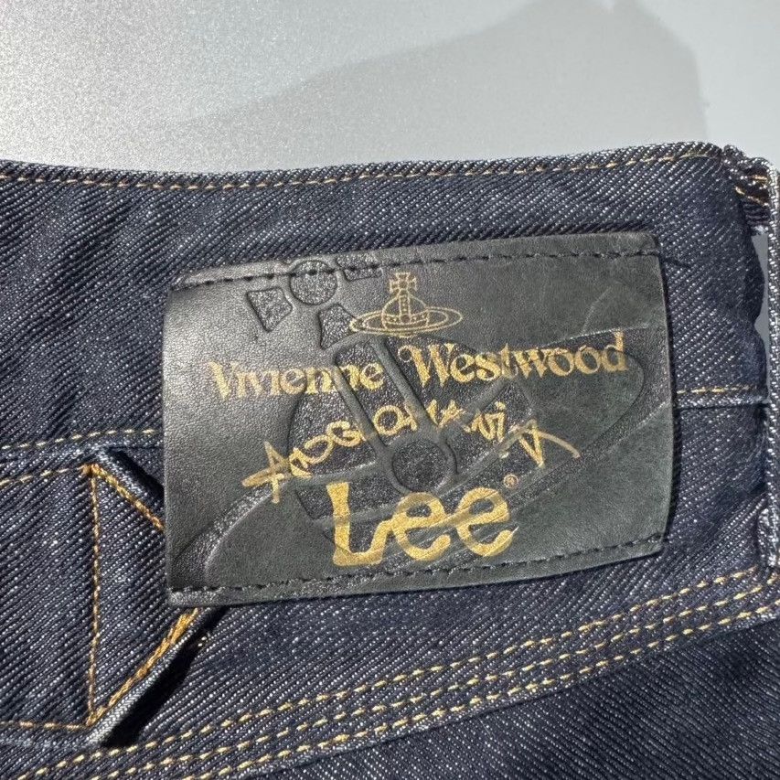 Vivienne Westwood Vivienne Westwood x Lee Curved Raw Denim Jeans Size US 29 - 4 Thumbnail
