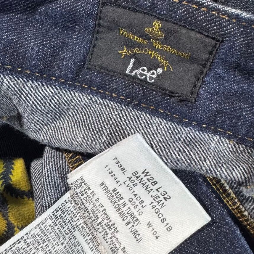 Vivienne Westwood Vivienne Westwood x Lee Curved Raw Denim Jeans Size US 29 - 8 Thumbnail