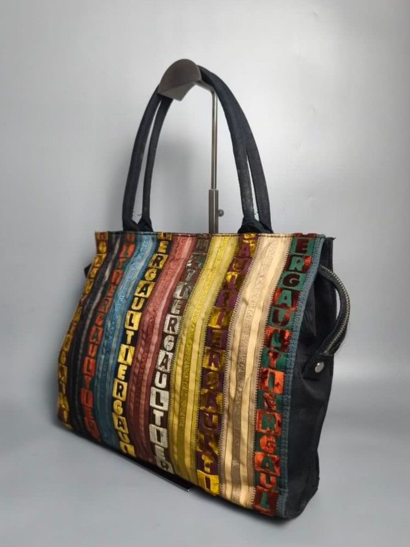 Jean Paul Gaultier Jean Paul Gaultier Multicolored Striped Shoulder Bag Size ONE SIZE - 3 Thumbnail