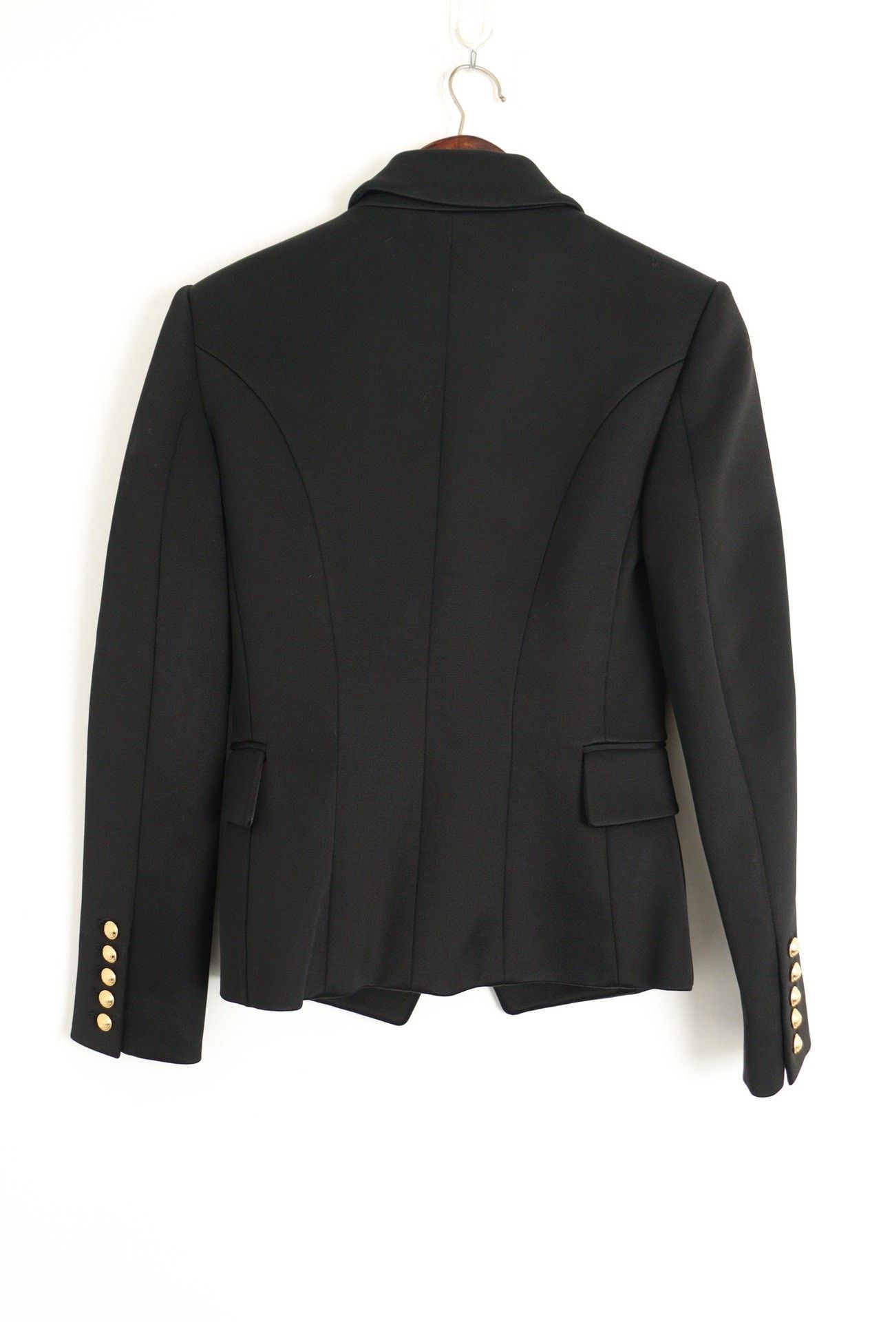 Balmain Balmain Black Double-Breasted Blazer Size XS / US 0-2 / IT 36-38 - 2 Thumbnail