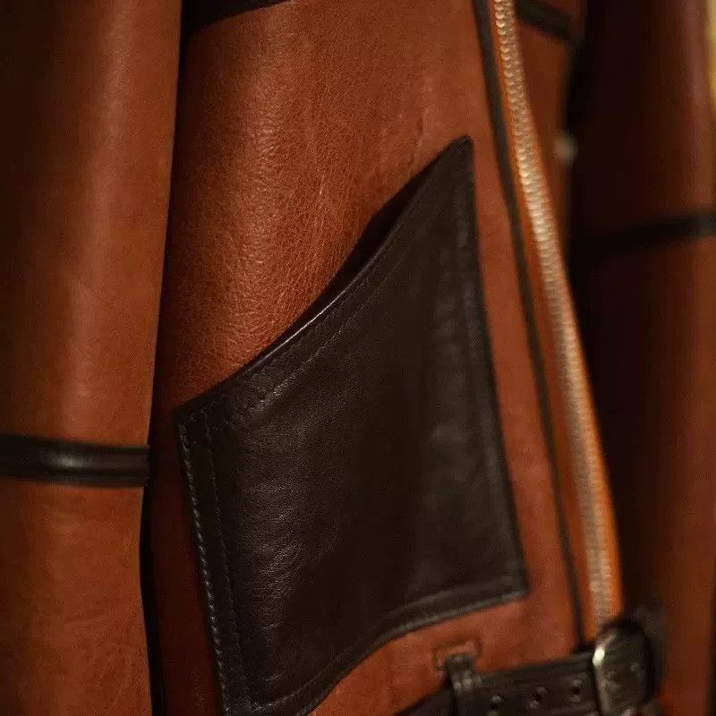 Nigel Cabourn Nigel Cabourn Brown Leather Flight Jacket Size US S / EU 44-46 / 1 - 4 Thumbnail