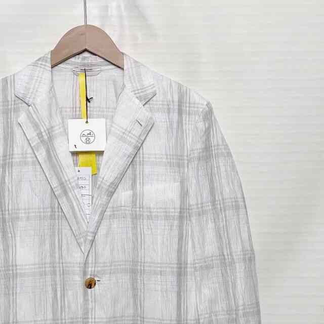 Hermes Hermes Plaid Linen Blazer Size US M / EU 48-50 / 2 - 3 Thumbnail
