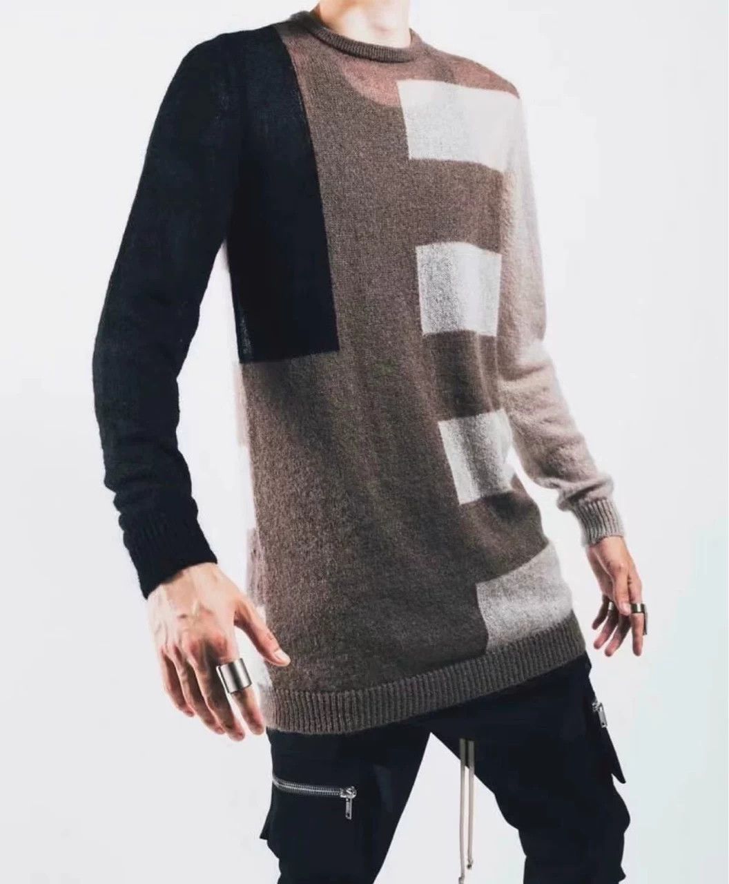 Rick Owens Rick Owens 22FW Striped Cashmere Sweater Size US M / EU 48-50 / 2 - 6 Thumbnail