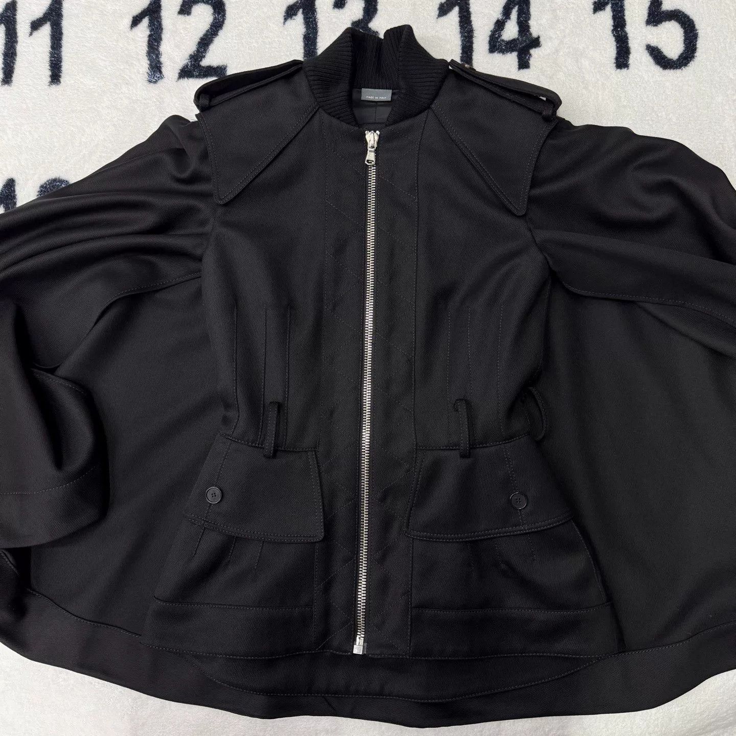 McQ Alexander McQueen McQueen Black Fake Two-Piece Shawl Zip Coat Size S / US 4 / IT 40 - 3 Thumbnail