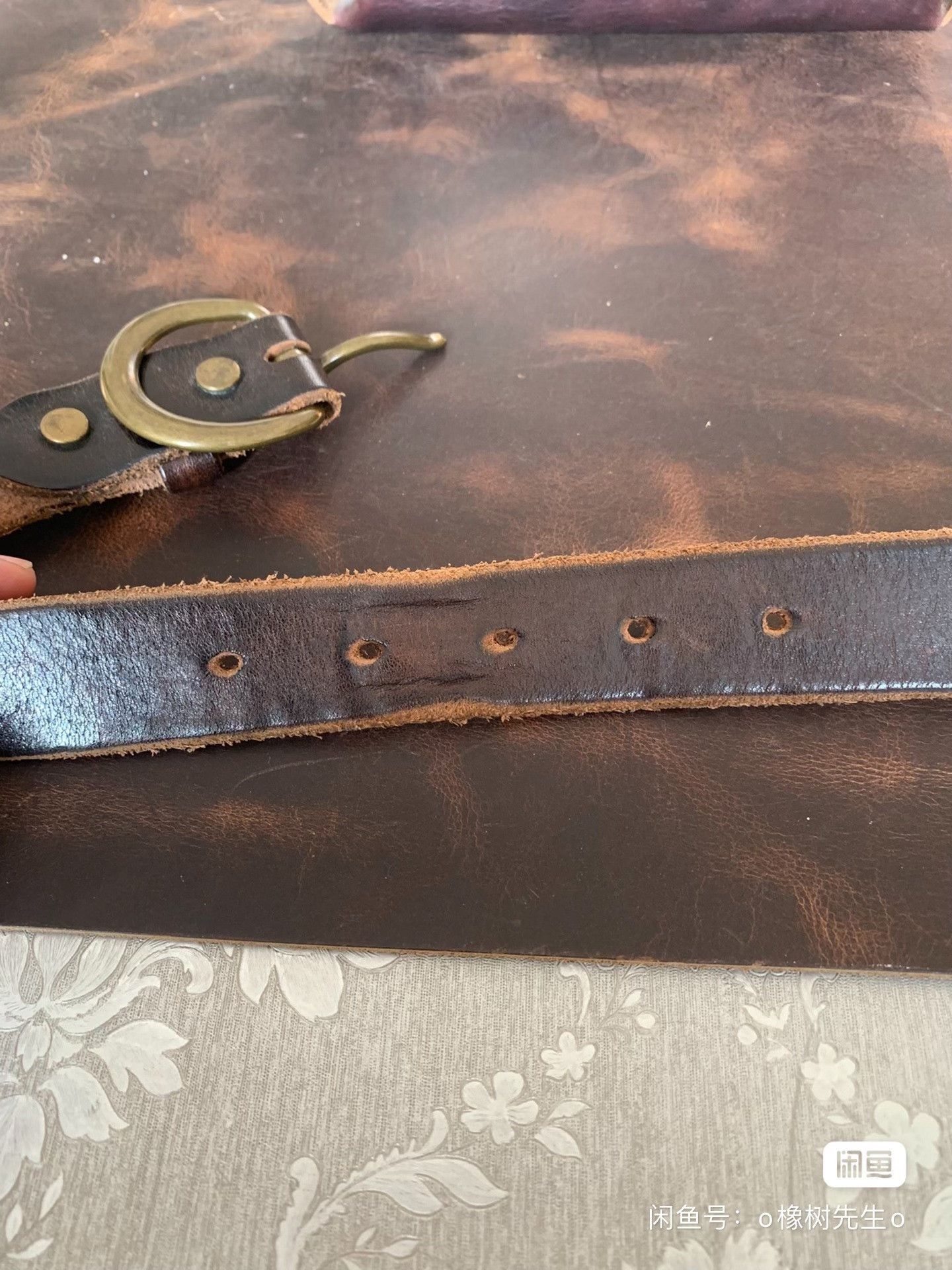 RRL Ralph Lauren RRL Brown Leather Belt Size ONE SIZE - 5 Thumbnail