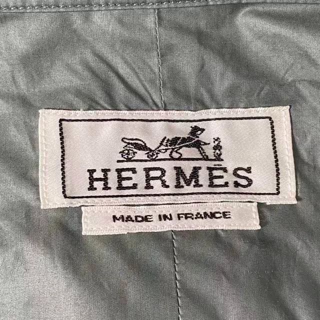 Hermes Hermès Dark Jacket with Collar and Zipper Size US XXS / EU 40 - 5 Thumbnail