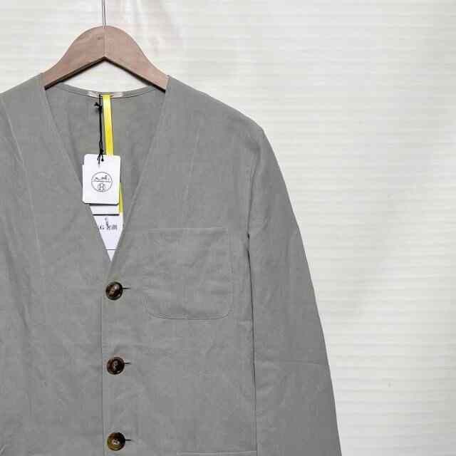 Hermes Hermes Collarless Single-Breasted Jacket Size US S / EU 44-46 / 1 - 3 Thumbnail