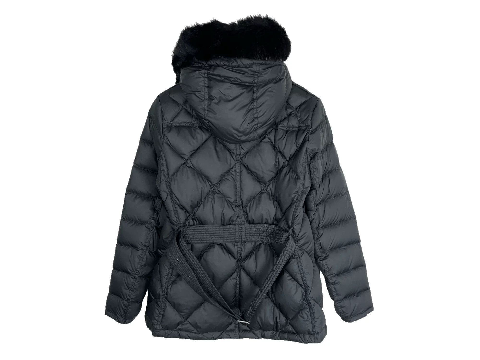 Burberry Burberry Black Quilted Fur Hood Down Jacket Size US S / EU 44-46 / 1 - 2 Thumbnail