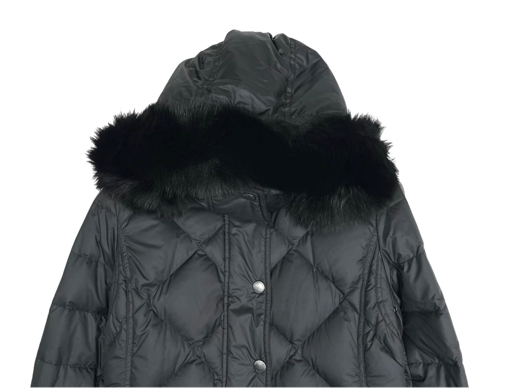 Burberry Burberry Black Quilted Fur Hood Down Jacket Size US S / EU 44-46 / 1 - 3 Thumbnail