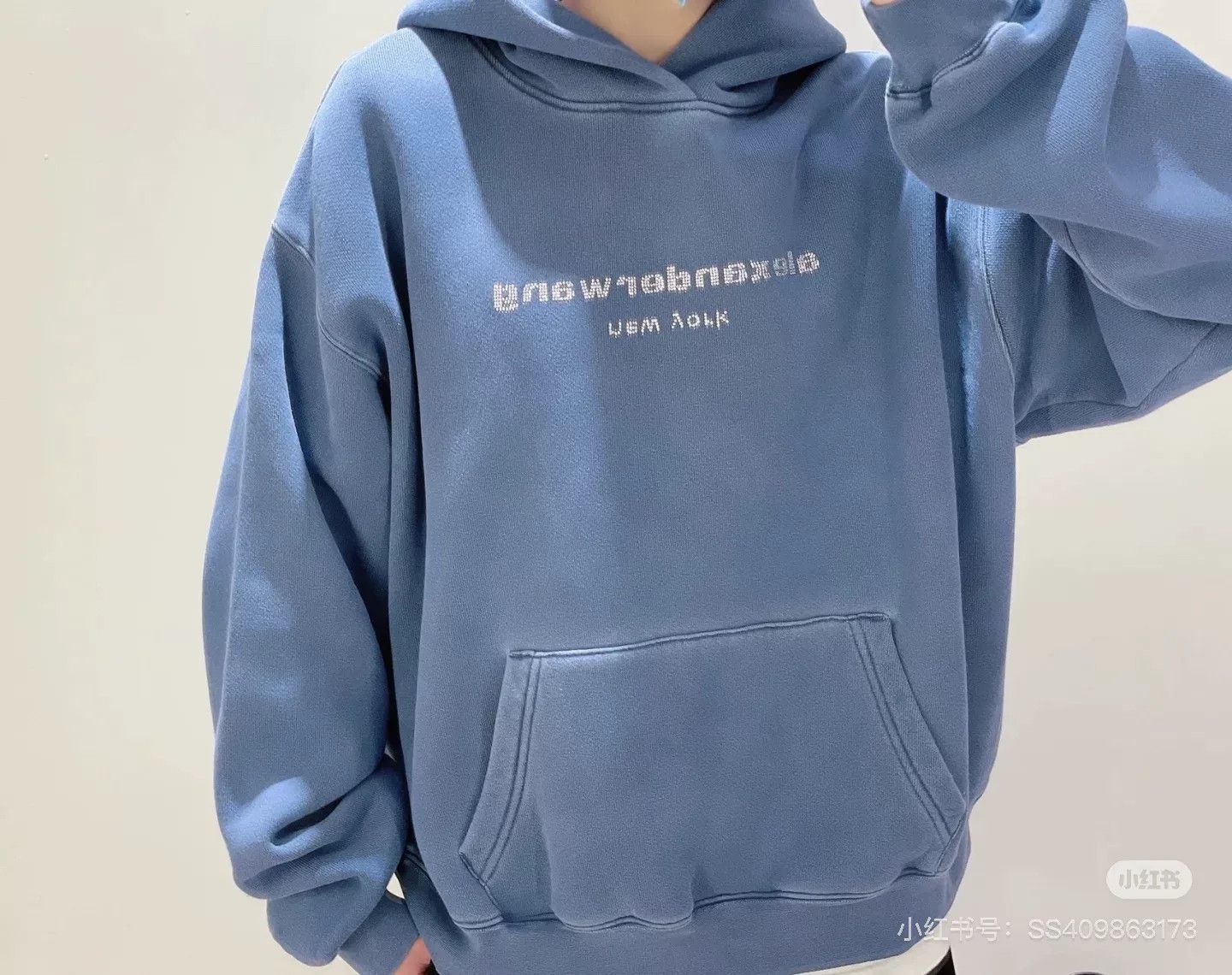 Alexander Wang Alexander Wang Acid-Wash Haze Blue Hoodie Size US M / EU 48-50 / 2 - 9 Thumbnail