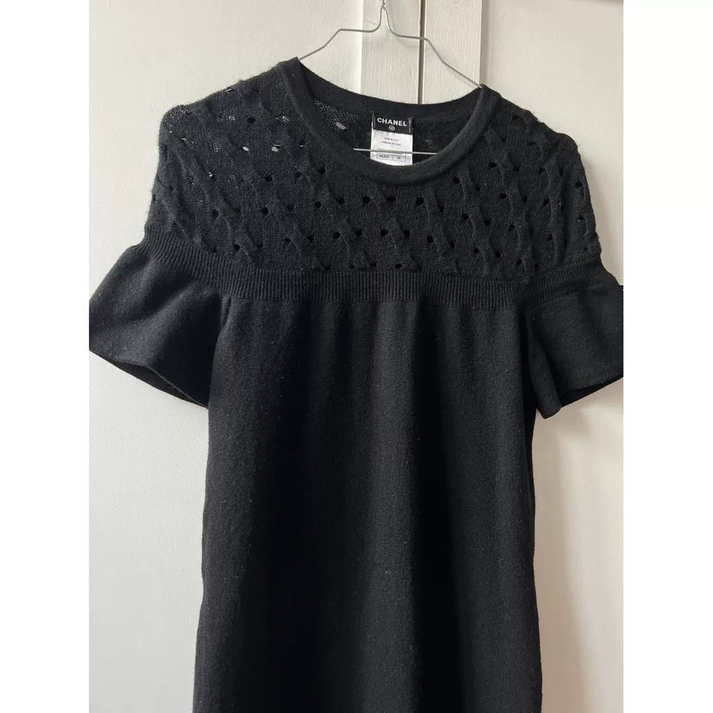 Chanel Chanel Black Baby Doll Cashmere Dress Size XS / US 0-2 / IT 36-38 - 2 Thumbnail