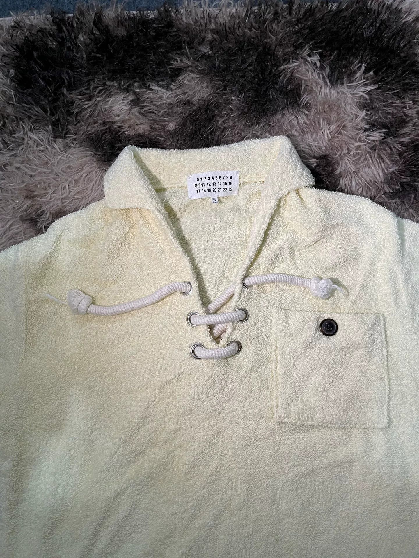 Maison Margiela Maison Margiela Cream Rope Knot Polo Size US XS / EU 42 / 0 - 2 Thumbnail
