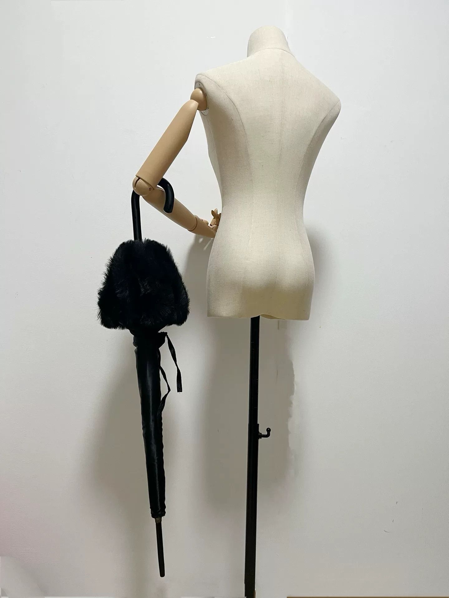 Jean Paul Gaultier Jean Paul Gaultier Fur Trim Umbrella Size ONE SIZE - 4 Thumbnail