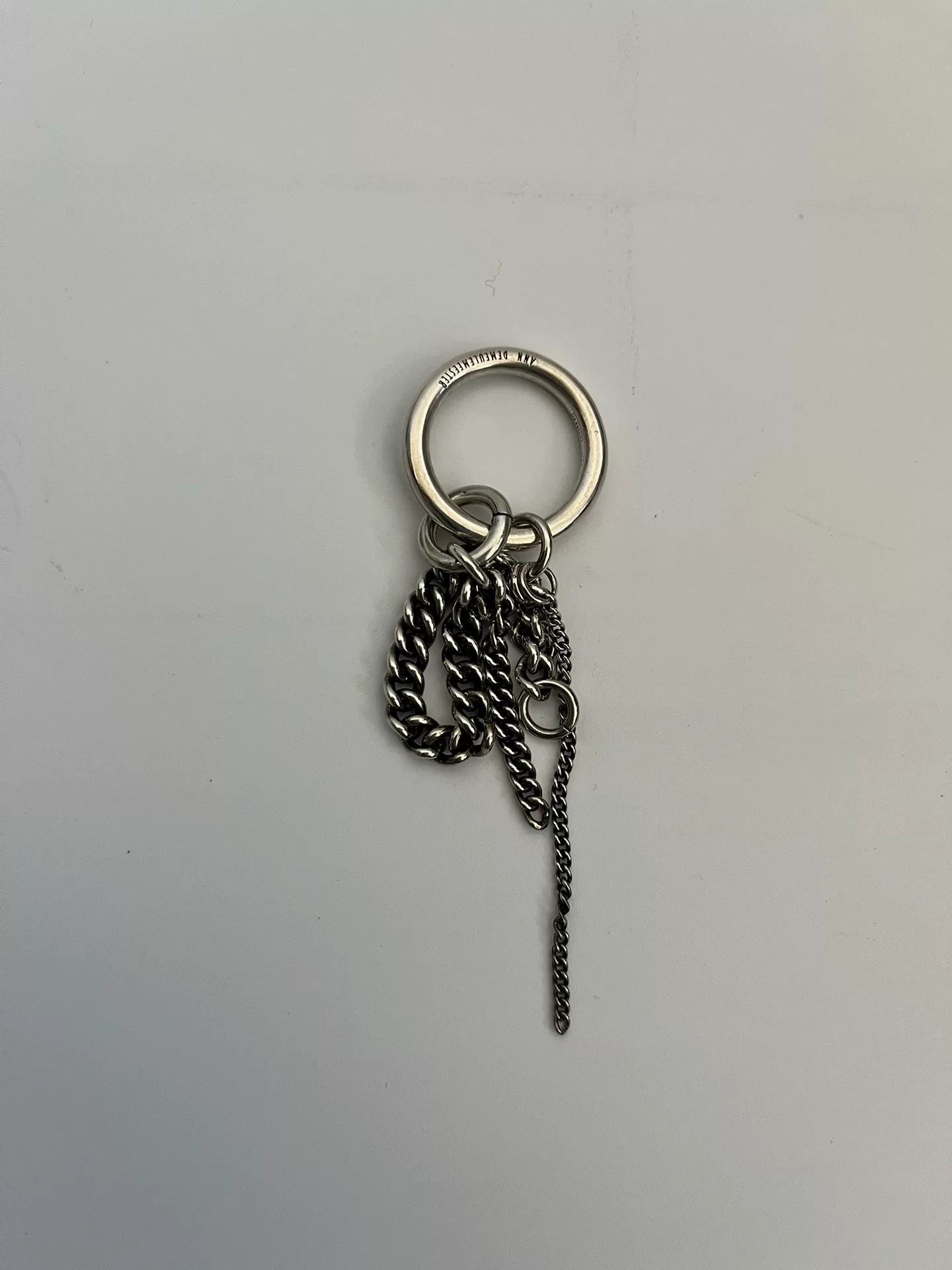 Ann Demeulemeester ANN DEMEULEMEESTER Silver Chain Ring Size ONE SIZE - 4 Thumbnail