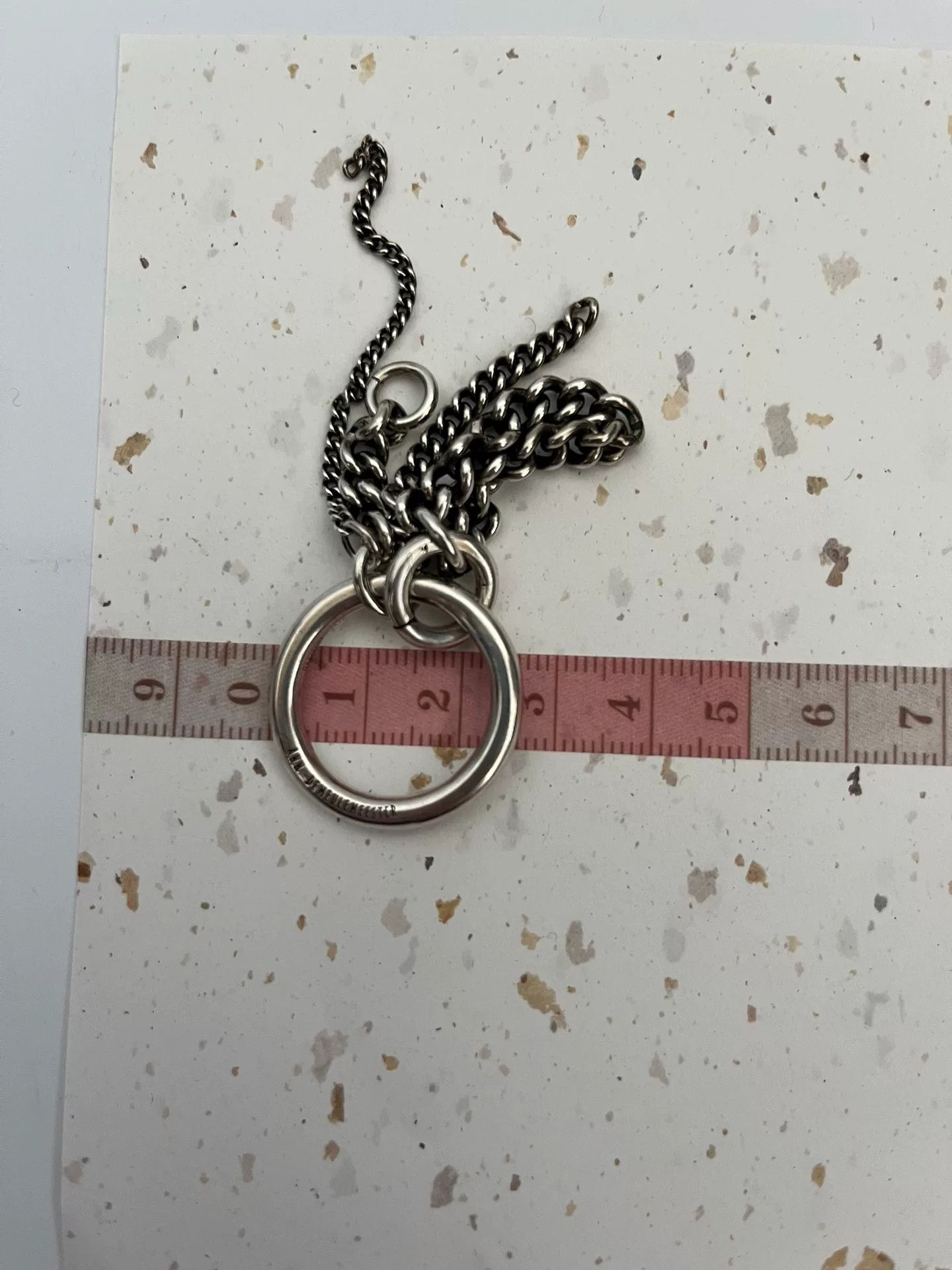 Ann Demeulemeester ANN DEMEULEMEESTER Silver Chain Ring Size ONE SIZE - 5 Thumbnail