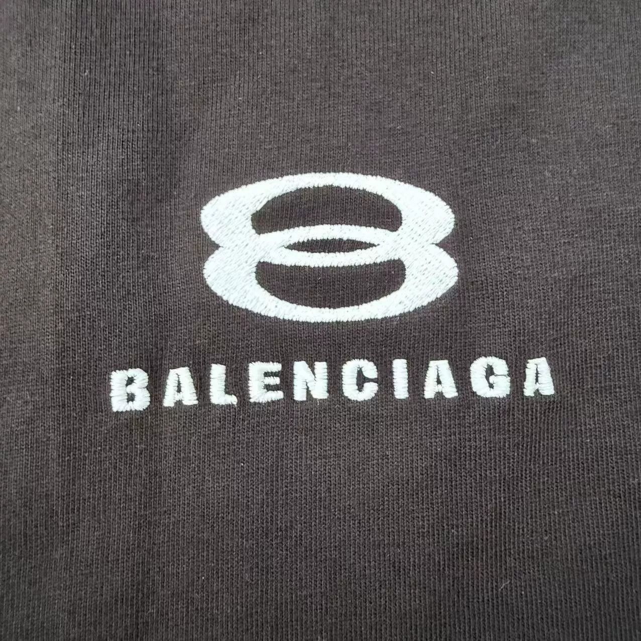 Balenciaga Balenciaga Double Ring Embroidery Tee Size US M / EU 48-50 / 2 - 3 Thumbnail