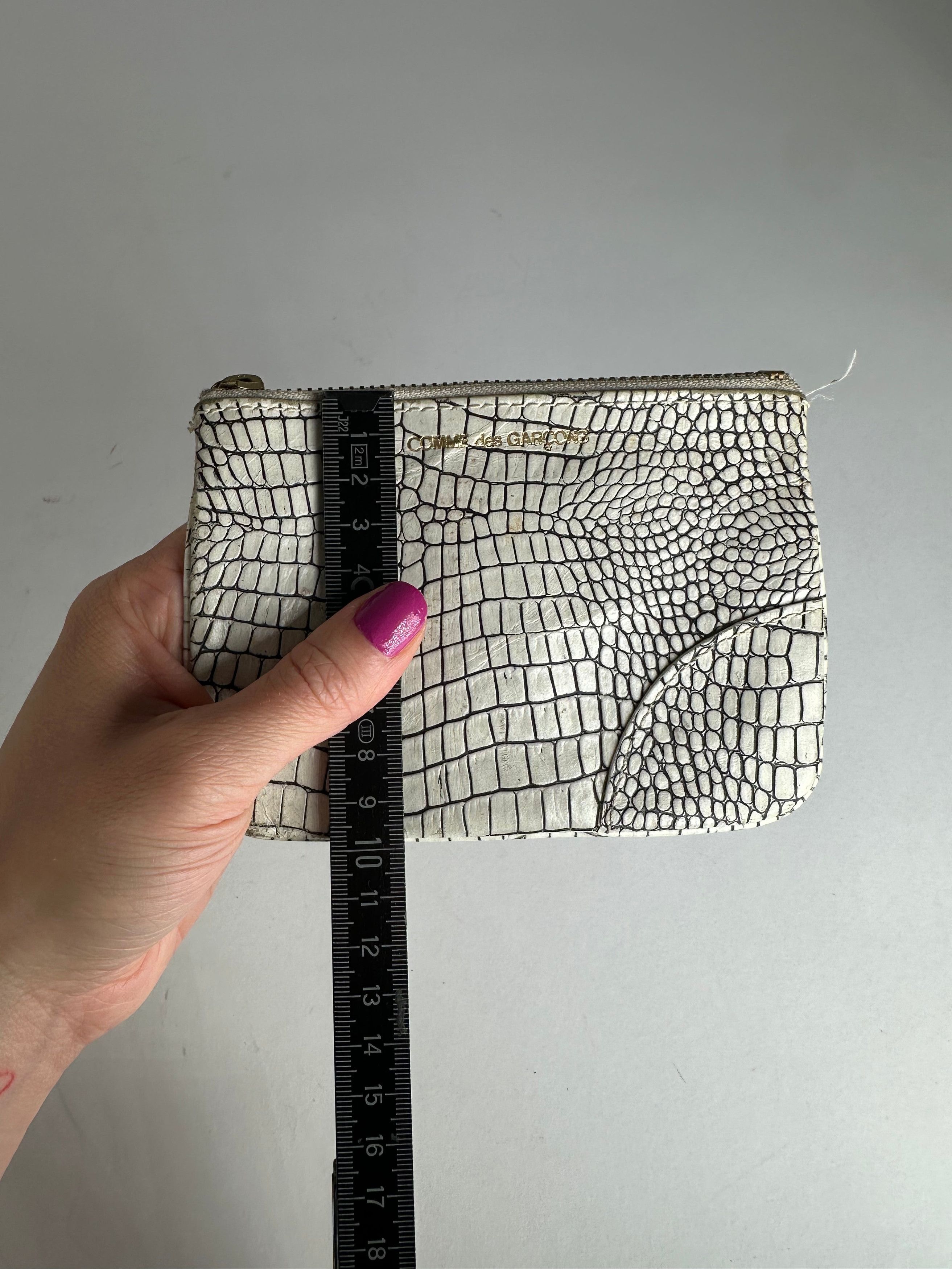 Comme des Garcons Vintage Comme Des Garçons Abstract Leather Clutch White Blac Size ONE SIZE - 6 Thumbnail