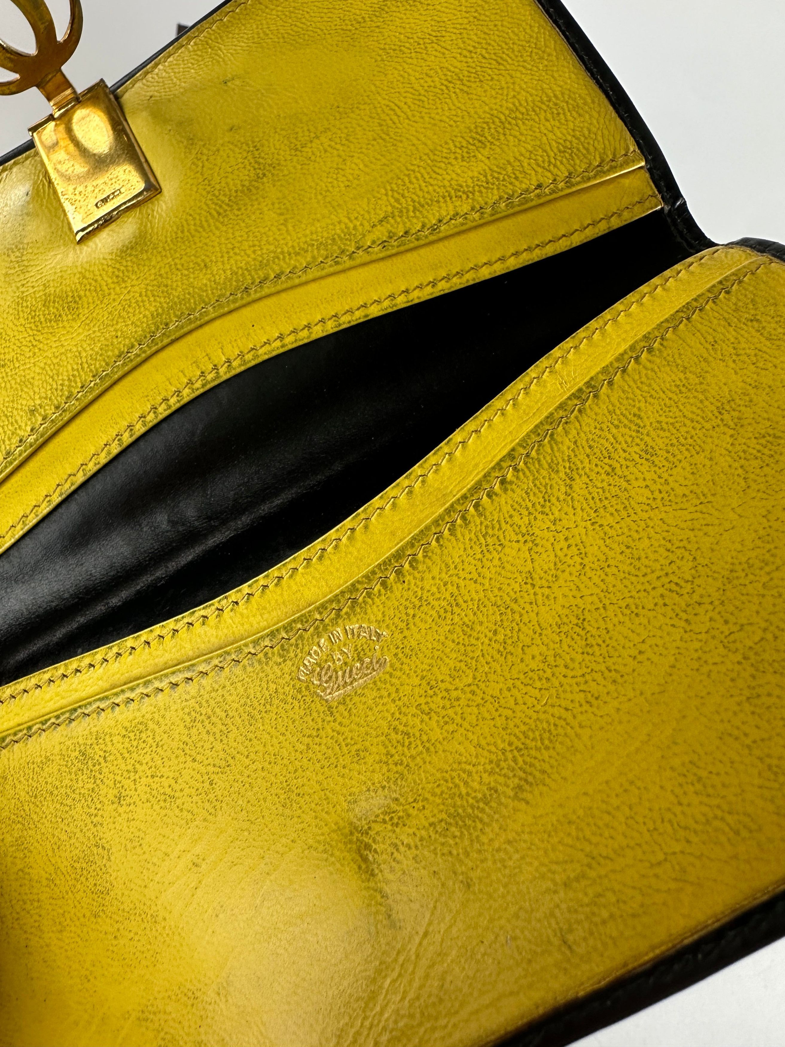 Gucci Vintage GG Leather Long Wallet Black Size ONE SIZE - 4 Thumbnail