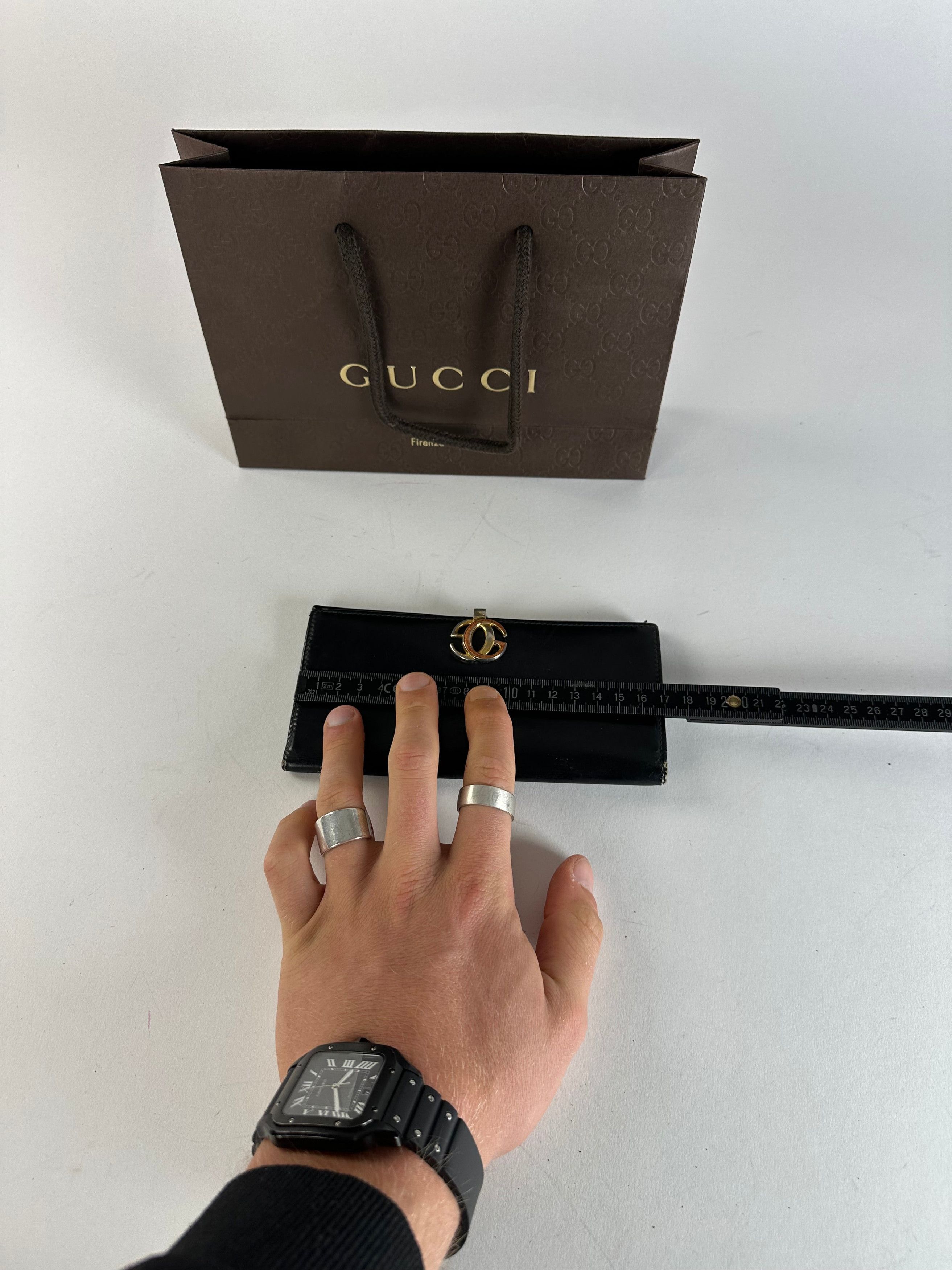 Gucci Vintage GG Leather Long Wallet Black Size ONE SIZE - 7 Thumbnail