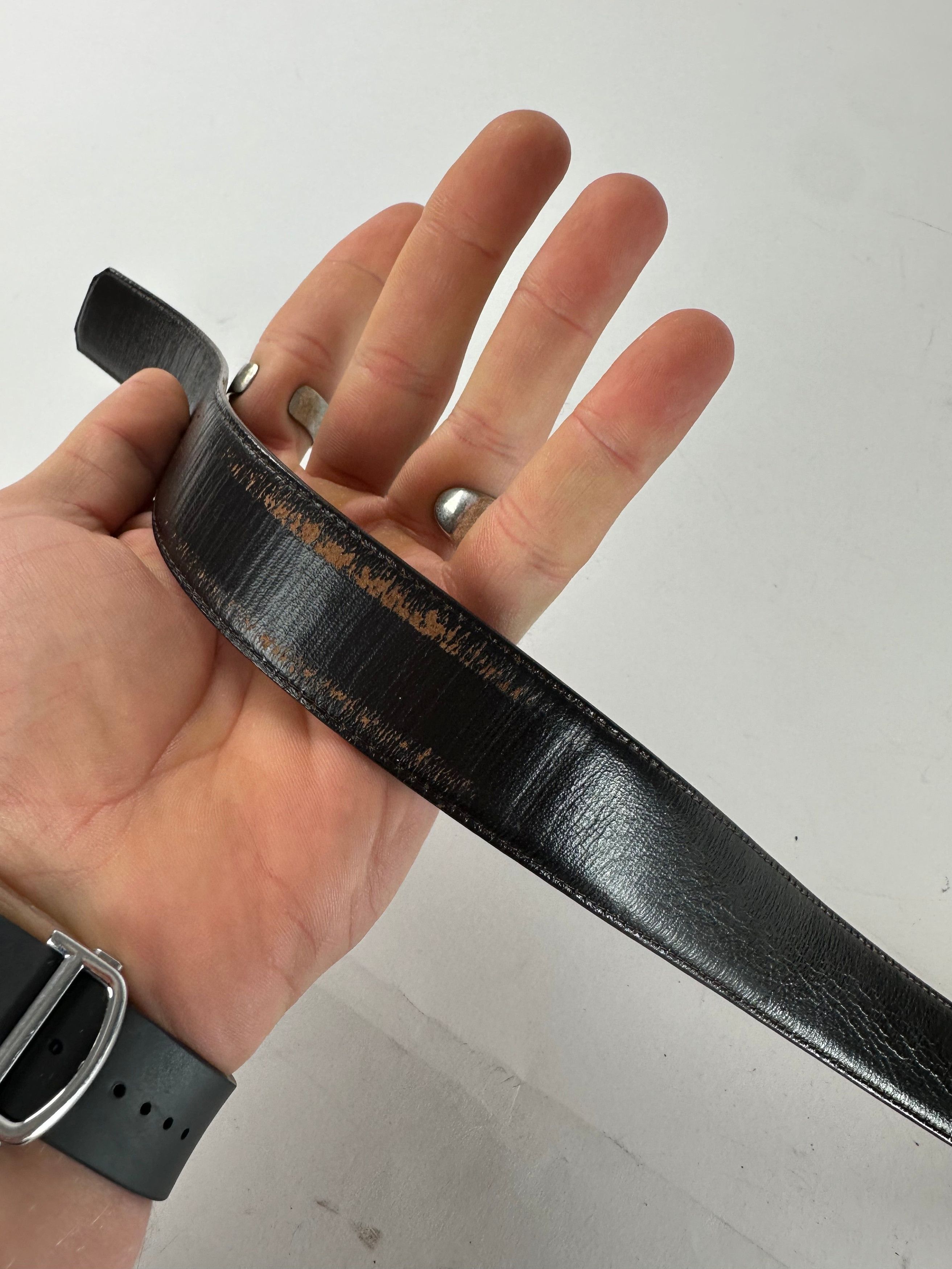 Dior Vintage Snake Emblossed Leather Belt Brown Size ONE SIZE - 4 Thumbnail