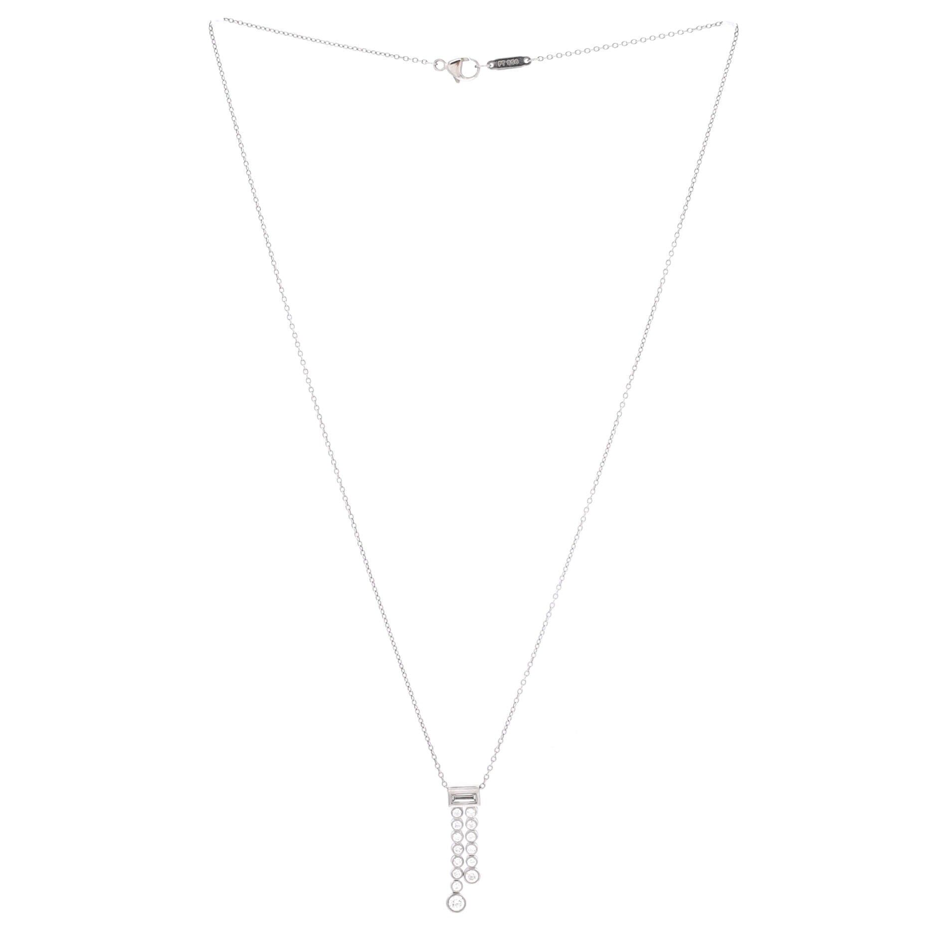 Tiffany & Co. Jazz Graduated Double Drop Pendant Necklace Size ONE SIZE - 2 Thumbnail
