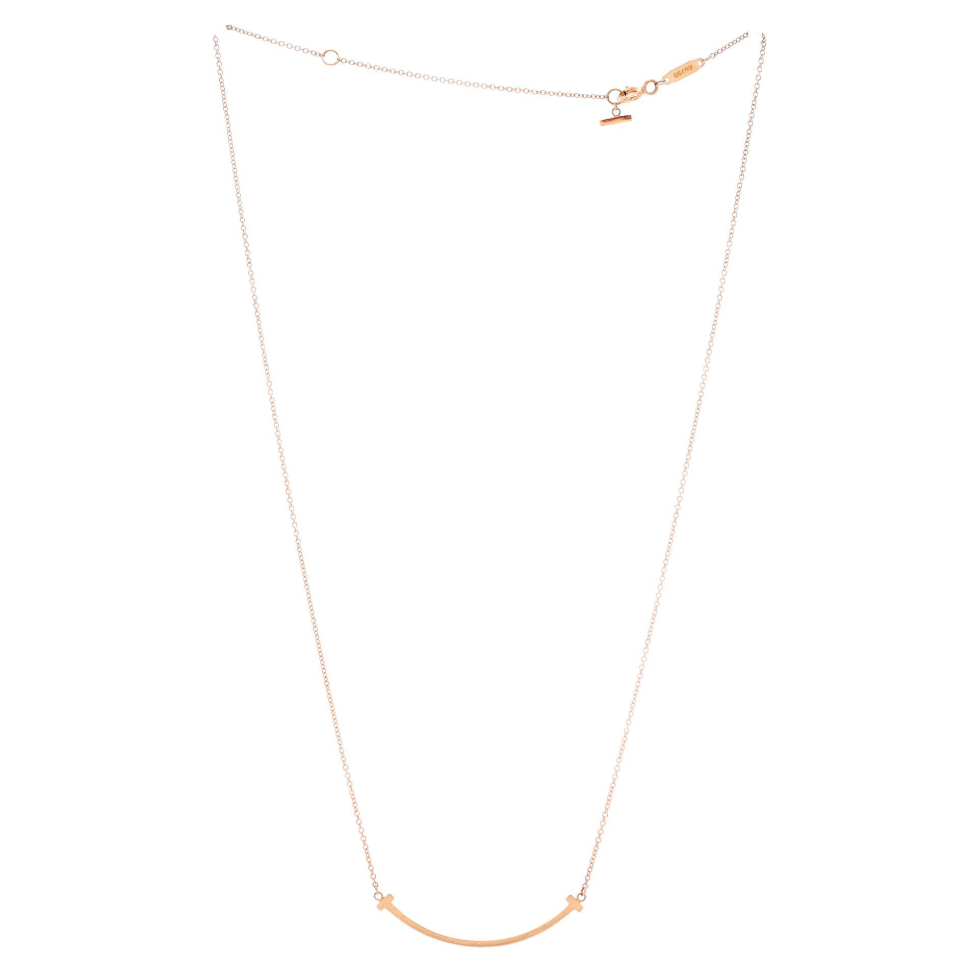 Tiffany & Co. T Smile Pendant Necklace Size ONE SIZE - 2 Thumbnail
