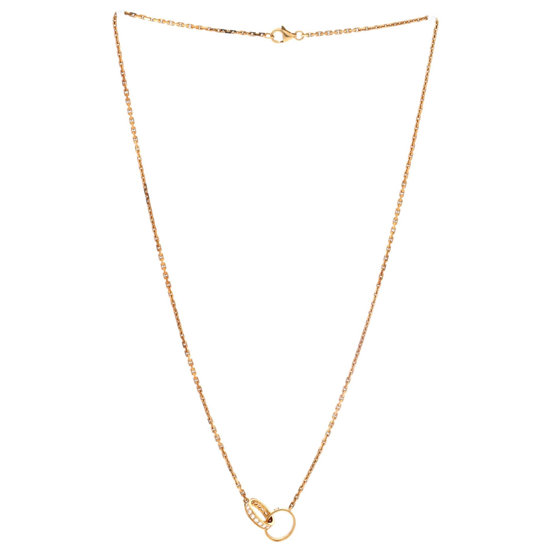 Cartier Love Interlocking Necklace Size ONE SIZE - 2 Thumbnail