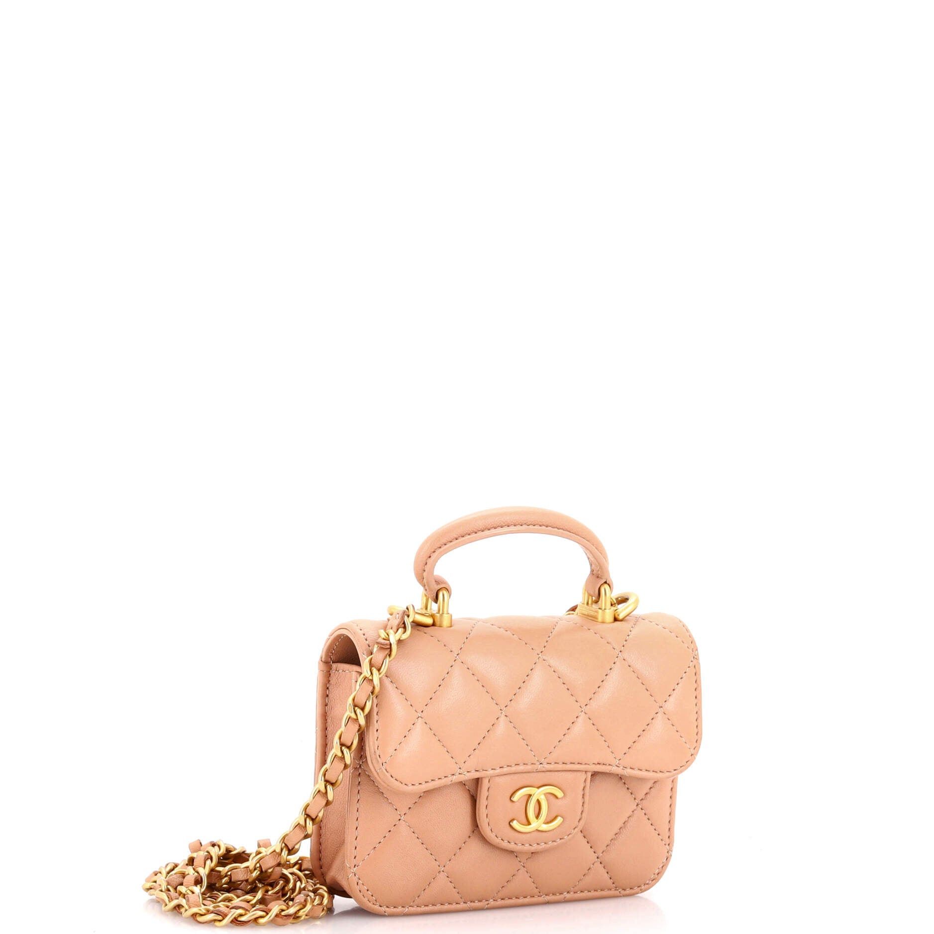 Chanel Top Handle Flap Coin Purse with Chain Size ONE SIZE - 2 Thumbnail