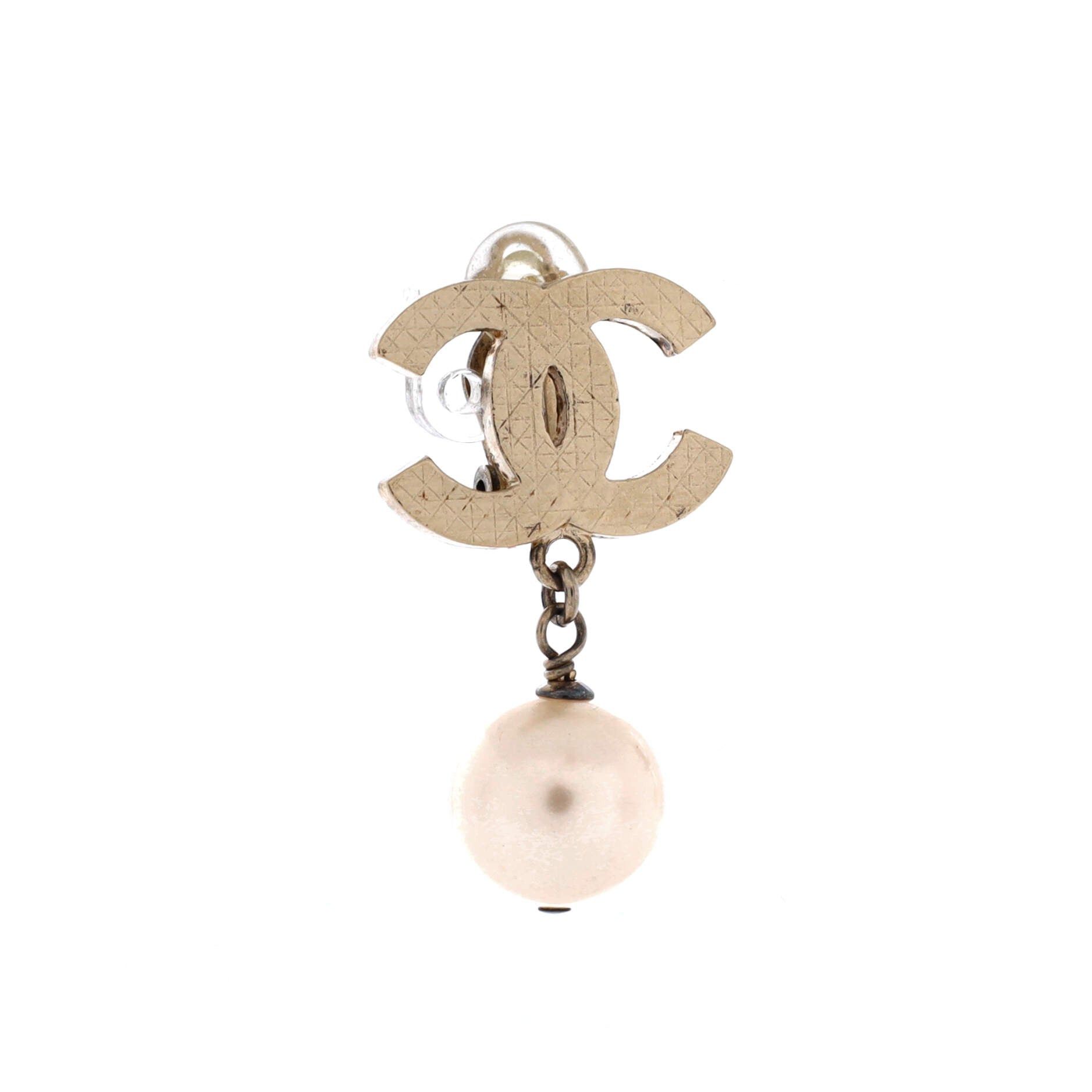 Chanel Vintage CC Drop Clip-On Earrings Size ONE SIZE - 2 Thumbnail