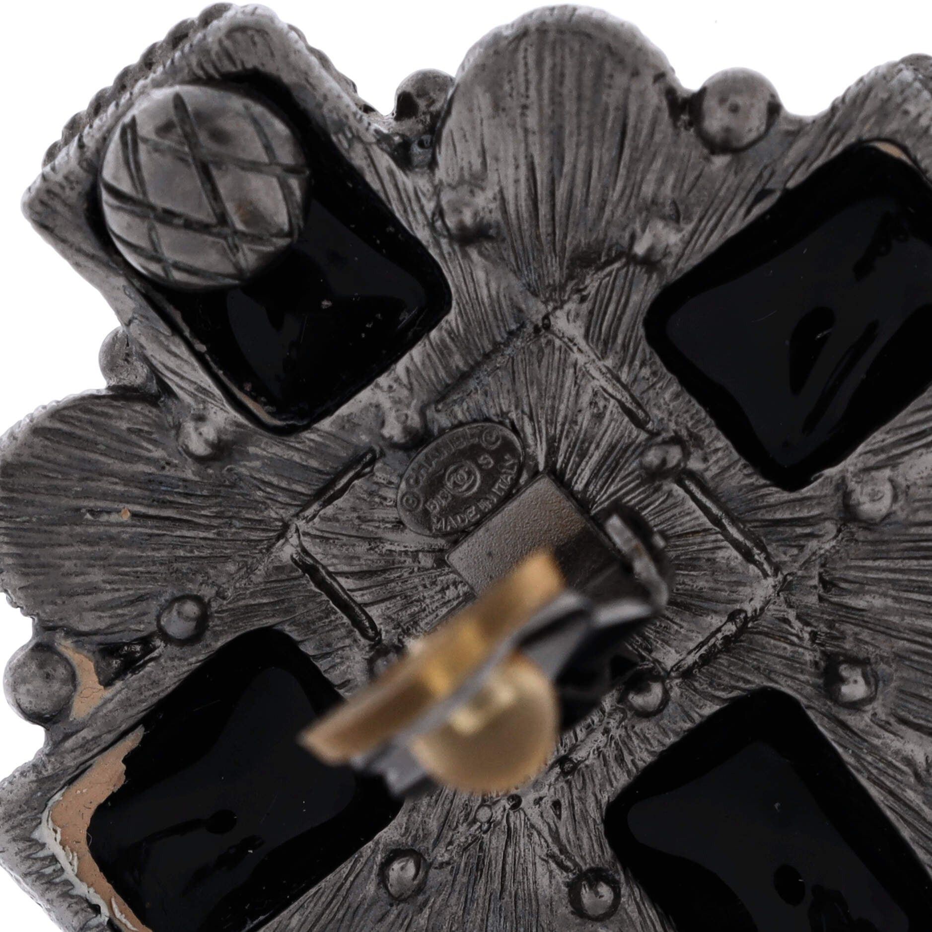 Chanel CC Cross Clip-On Earrings Size ONE SIZE - 3 Thumbnail