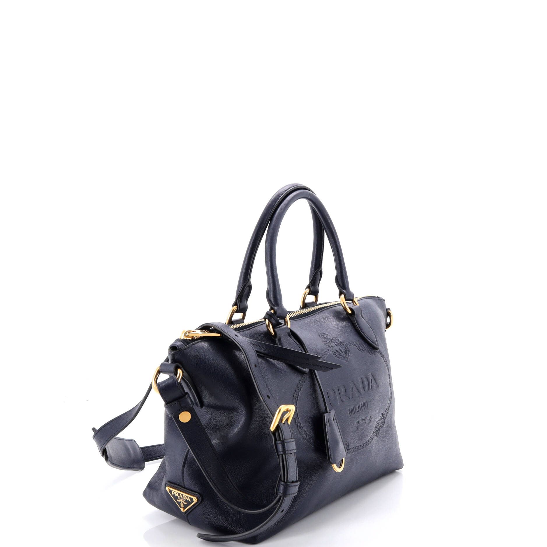 Prada Embossed Logo Convertible Tote Size ONE SIZE - 2 Thumbnail